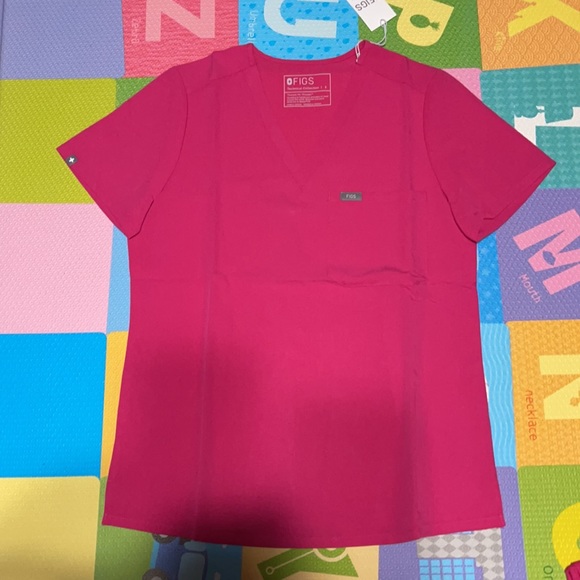 Figs Women’s Scrubs (Shocking Pink- HTP) - Picture 2 of 7
